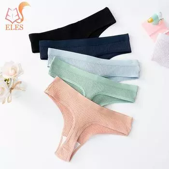 Женское нижнее белье, бесшовные стринги в рубчик, нижнее белье с низкой талией, женские стринги, высокоэластичное нижнее белье, однотонное нижнее белье, стринги M белый