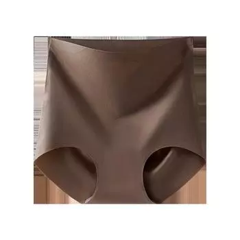 Женское нижнее белье большого размера на весну и осень с высокой талией, без следов, с расширением в области живота и ластовицей M