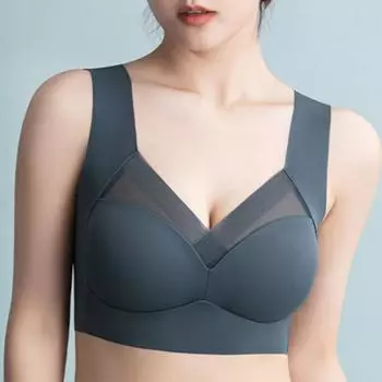 Женское нижнее белье большого размера, сексуальные бюстгальтеры без следов, пуш-ап, спортивный жилет для йоги, фитнеса, топ, женское нижнее белье L