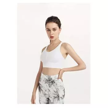 Женское нижнее белье для фитнеса, бега, занятий спортом, йоги, топов S белый