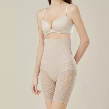 Женское нижнее белье для похудения после родов, подтяжка бедер, контрольные трусики с высокой талией, корсет, компрессионное белье для живота S чёрный