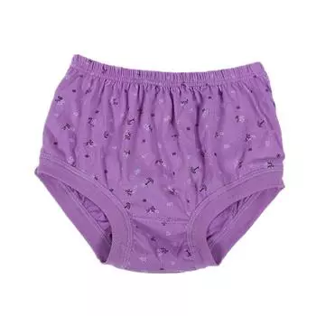 Женское нижнее белье для пожилых людей среднего возраста, трусики из чистого хлопка, женское нижнее белье большого размера с высокой талией, треугольные трусики с увеличенным размером L фиолетовый