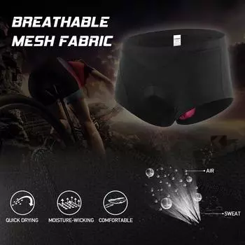 Женское нижнее белье для велосипедистов Lixada с 3D-гелевой подкладкой, трусы для велоспорта, шорты для велоспорта Black Pink XL