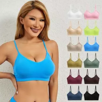 Женское нижнее белье Dopamine Color во французском стиле, беспроводной бюстгальтер Push Up, сексуальный, удобный, дышащий, топ M белый