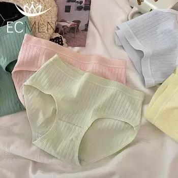 Женское нижнее белье из чистого хлопка, простые однотонные трусики для девочек и женщин, со средней посадкой, хлопковые удобные трусы-шорты XL бежевый