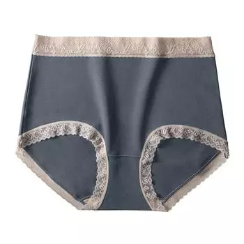 Женское нижнее белье из длинного штапельного хлопка дышащее, удобное, прочное, антибактериальное, высококачественные трусы со средней и высокой талией M