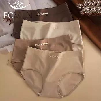 Женское нижнее белье из хлопка, бесшовные, дышащие, удобные, спортивные трусики-брифы 2XL чёрный