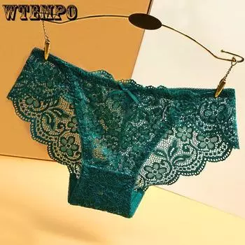 Женское нижнее белье кружевное ажурное бесшовное сексуальное прозрачное ажурное с низкой посадкой бесшовные трусы-треугольники для женщин one size