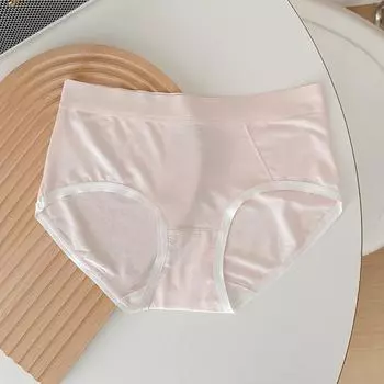 Женское нижнее белье Модальные трусы для девочек Женские антибактериальные трусики со средней талией для девочек One Size