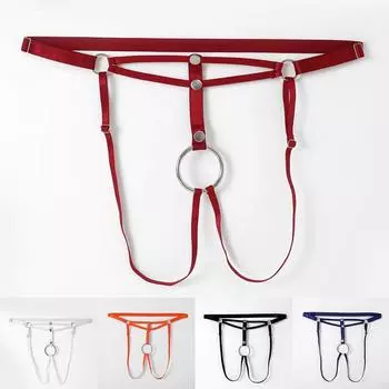 Женское нижнее белье Мужские трусы с уплотнительным кольцом и открытой оболочкой Твердые