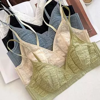 Женское нижнее белье с маленькой грудью Push Up French Triangle Cup, тонкое, удобное, дышащее, без косточек, анти-провисающий бюстгальтер Ropa Para Mujer 32/70 бежевый