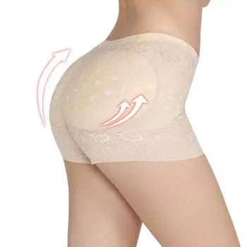 Женское нижнее белье с подтяжкой ягодиц, брюки со средней талией, подтягивающие бедра, корректирующие фигуру M чёрный