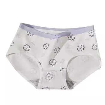 Женское нижнее белье с японским принтом, хлопковые трусы, бесшовное удобное и модное нижнее белье M