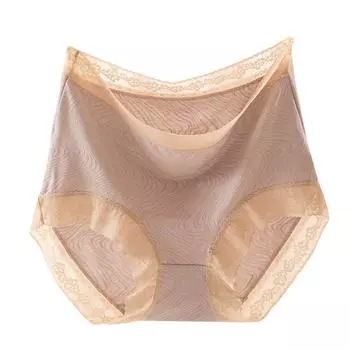 Женское нижнее белье с высокой талией. Бесшовное нижнее белье большого размера. Удобное нижнее белье. Женское дышащее нижнее белье с треугольными кружевами и плотным животом. one size