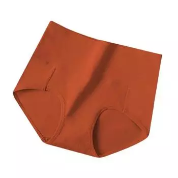 Женское нижнее белье с высокой талией, хлопковые бесшовные и дышащие треугольные брюки с поясом M