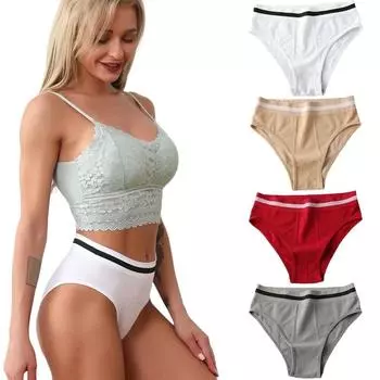 Женское нижнее белье с высокой талией, женские мягкие трусы, хипстерские трусы, трусики с цветными блоками, эластичные трусы