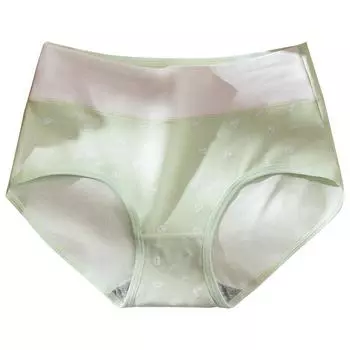 Женское нижнее белье с высокой талией и однотонным принтом без следов, облегающие брюки с треугольными чашками, дышащее нижнее белье L