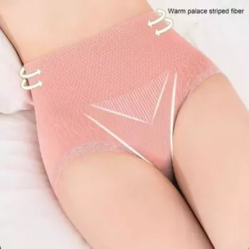 Женское нижнее белье с высокой талией, контроль живота, поддержка бедер, послеродовое восстановление, сплошной цвет, эластичные дышащие женские бесшовные трусики L зелёный