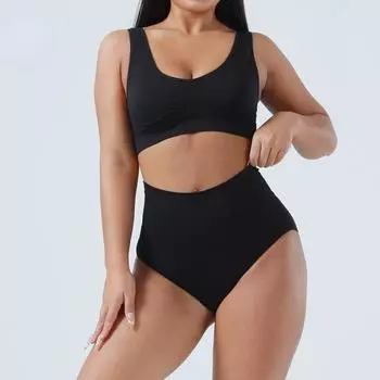 Женское нижнее белье с высокой талией, бесшовное, с половинной упаковкой, сексуальное, дышащее, из нейлона, бесшовное нижнее белье S серый