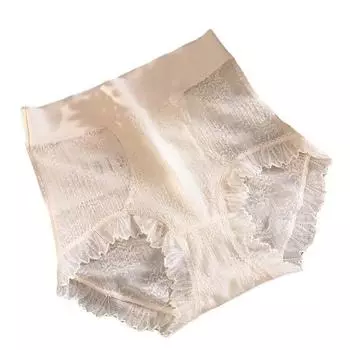 Женское нижнее белье с высокой талией, утягивающее живот, поднимающее бедра, кружевное нижнее белье, хлопковое бесшовное летнее тонкое сексуальное нижнее белье M