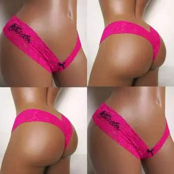 Женское нижнее белье, сексуальное женское белье, кружевные трусы с вышивкой, эротические однотонные модные трусы S