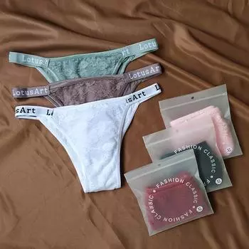 Женское нижнее белье, сексуальные кружевные сетчатые трусики с низкой талией, сексуальные стринги L