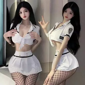 Женское нижнее белье, сексуальный косплей, перспективные полицейские костюмы, сексуальное боди, женское сексуальное женское белье, открытая ролевая игра, комплект с коротким платьем 40kg-60kg