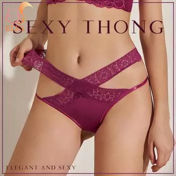 Женское нижнее белье, трусики с низкой талией и ремешками, бандажные стринги, трусики, женские трусы, одежда для сна, пижамы, нижнее белье M чёрный