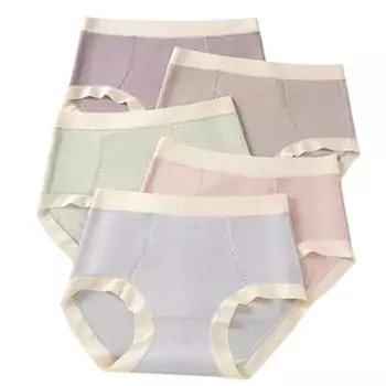 Женское нижнее белье Трусы с высокой талией Удобные трусики Большие размеры Трусы XL XXL 3XL 4XL 5XL 6XL XL светло-синий