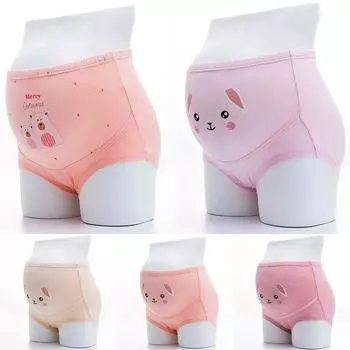 Женское нижнее белье Высокая талия Брюки Материнство Брюки Беременные Женщины Нижнее белье L
