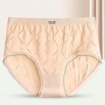 Женское нижнее белье в форме ромба, удобные трусики больших размеров, женские дышащие трусы со средней талией, не оставляющие следов, женское нижнее белье L светло-синий