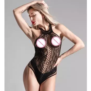 Женское нижнее белье в сеточку, сексуальное сетчатое, прозрачное, боди, эротическое, прозрачное, нижнее белье, костюмы L