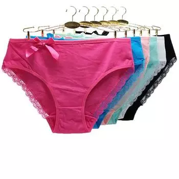 Женское нижнее белье, женские хлопковые трусы с высокой талией, женские трусики для мам, трусики больших размеров, женские лоты, 6 шт. XXL