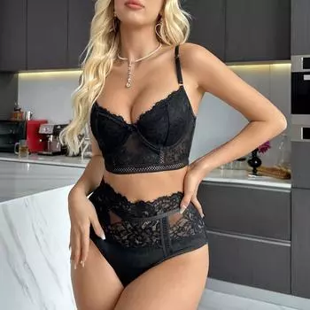 Женское ночное белье на тонких бретельках, прозрачные сексуальные ночные рубашки, кружевные пижамы, сексуальный комплект нижнего белья L