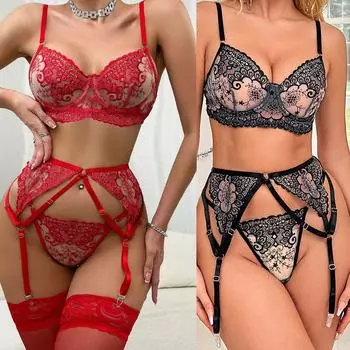 Женское ночное белье на тонких бретельках, прозрачные сексуальные ночные рубашки, кружевные пижамы, сексуальный комплект нижнего белья L