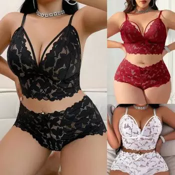 Женское ночное белье на тонких бретельках, прозрачные сексуальные ночные рубашки, кружевные пижамы, сексуальный комплект нижнего белья XXL