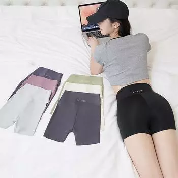 Женское облегающее нижнее белье для бега трусцой бесшовные спортивные шорты спортивные Push Up Scrunch Butt Biker Body Shaping Boxers Fitness High Waist XL серый