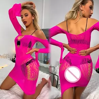 Женское облегающее нижнее белье, пляжное платье, сексуальное сетчатое, ажурное, прозрачное, соблазнительное мини-платье в сеточку XXS