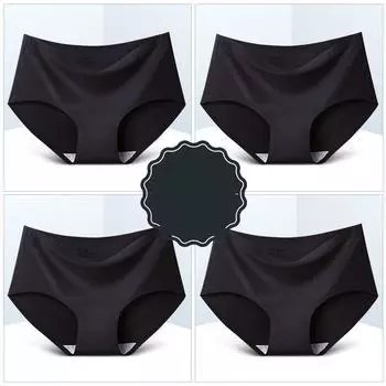 Женское однотонное нижнее белье с обтягивающим животом и высокой талией, дышащее нижнее белье M