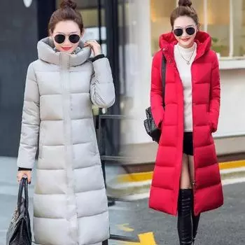 Женское осенне-зимнее пальто больших размеров с утеплителем и подкладкой, средней длины, с капюшоном, приталенное теплое пальто с застежкой-молнией 3XL