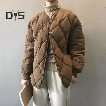 Женское осенне-зимнее пальто с V-образным вырезом, толстым длинным рукавом, теплое однотонное, гладкое, облегающее, с карманами на пуговицах, кардиган, хлопковое пальто, куртка 2XL кофейный