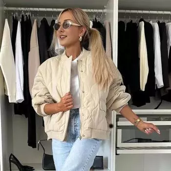 Женское осенне-зимнее пальто с застежкой на пуговицы, длинные рукава с карманами, свободный покрой S хаки