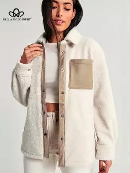 Женское осенне-зимнее универсальное модное толстое пальто с длинным рукавом, женское меховое новое теплое пальто из овечьей шерсти M