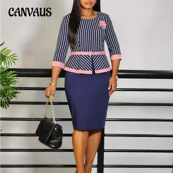 Женское осеннее новое модное платье-мешок с заплатками в стиле темперамент S жёлтый