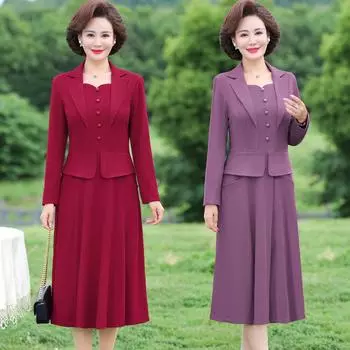 Женское осеннее платье Femme Fashion Solid Suit Воротник Офис Длинный рукав А-силуэта Вечеринка Длина до колена Женщины Vestido 3XL чёрный