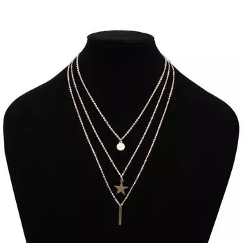 Женское ожерелье-цепочка из сплава, колье-колье, кулон, ювелирные изделия, подарки 1