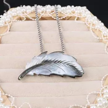 Женское ожерелье из натуральной ракушки, ожерелье в форме дрели в форме цветка, металлическая цепочка, подвески для элегантных женщин, романтический подарок 60cm