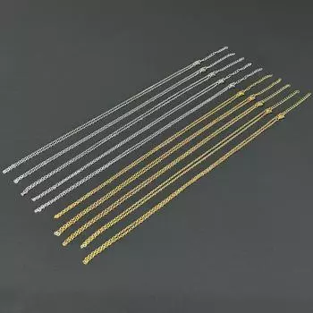 Женское ожерелье из нержавеющей стали в форме буквы O с крестообразной цепочкой - титановые украшения для ключицы своими руками 45CM+5CM