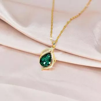 Женское ожерелье-капля воды, ветер, продвинутое чувство, простой темперамент, монопродукт, титановая сталь, цепочка для ключицы