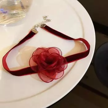 Женское ожерелье, легкое платье, дышащее, привлекательное для глаз, элегантное ультра длинное колье с лентой для чёрный